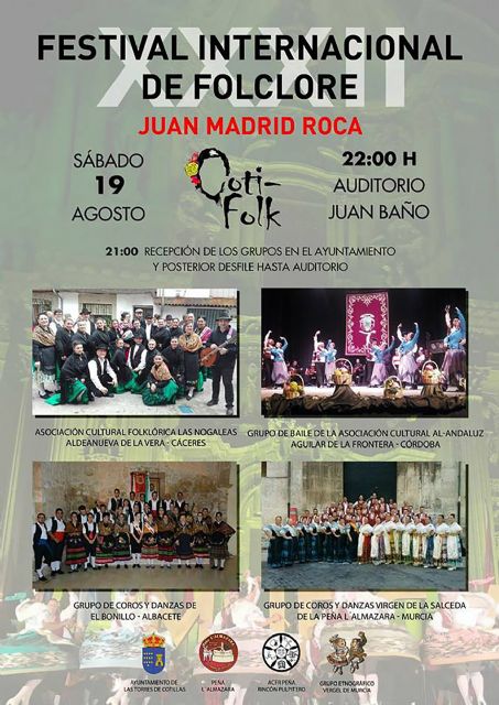 Todo preparado para que las Fiestas torreñas disfruten del XXXII Festival de Folklore 'Juan Madrid'