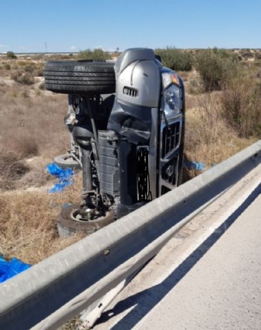 Accidente de tráfico en la Calle Agustín Fuentes de Las Torres de Cotillas