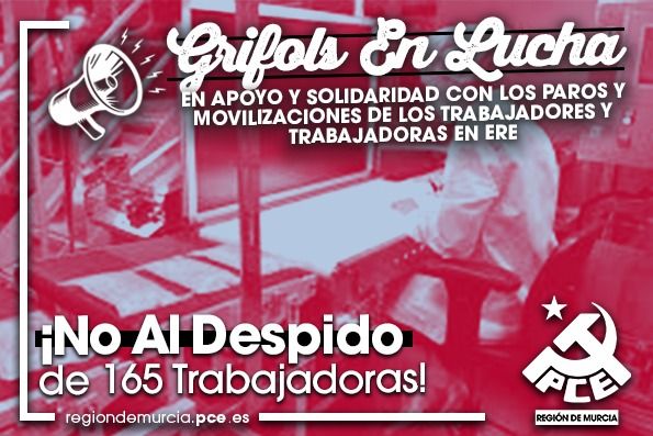 El Partido Comunista se solidariza con los trabajadores de Grifols